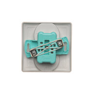 dvojitá zásuvka bez uzemnění stříbrná KONTAKT SIMON BMG2/43