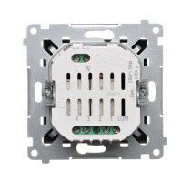 4-násobný spínač (strojek s krytem), černá mat KONTAKT SIMON DEW4.01/49