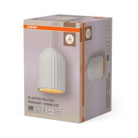 Decor Plaster Routes Pendant 150 1XE27 White OSRAM 4099854460890