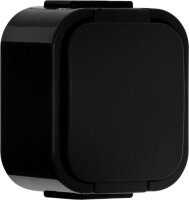 NT-16B2 zásuvka jednonásobná 2p+Z s víčkem IP54 černá ABEX 9001626