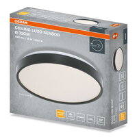 CEILING LUXO BLACK SENSOR ? 32 cm 18W 3000K IP20 BLACK OSRAM 4099854651069
