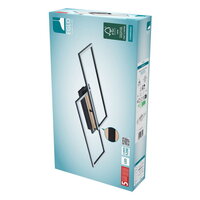 DL LED SCHWARZ/HOLZ L760 CEMBRANO
