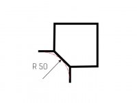 Arkys ARD-34240110 Koleno žlabu LINEAR LIGHT KLL-100