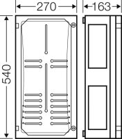 FP 2312 Elektroměrová skříň pro 2 elektr