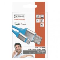 Kabel USB 2.0 A/M-C/M 1M modrý Emos SM7025B