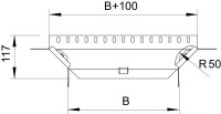 OBO RAA 310 FT Odbočný díl s 2 úhlovými spojkami 35x100 Ocel žárově zinkováno