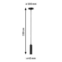 Závěsné svítidlo Neordic Kine max. 1x20W E27 černá PAULMANN 79757