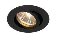 NEW TRIA 68 kulaté svítidlo k zabudování do stropu QPAR51 černá 50W SLV 1001980