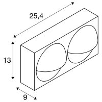 LID I nástěnné přisazené svítidlo, 2700/3000 K, 29 W, PHASE, 100°, antracit