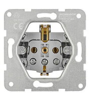 Zásuvka SCHUKO, šroubové svorky, stříbrná SCHRACK EV121302--
