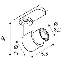 PURI 2.0 Basic, 3~ spot, GU10, 1x max. 6W, bílá SLV 1008360