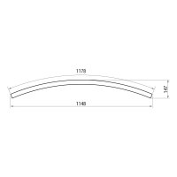 XFREE S CURVED 1500mm 45dgr SURF./SUSP.