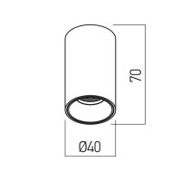 XPONY FIXED CEILING RND. 5W 220-240V AC