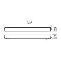 XTINY MAGNETIC LINEAR FLOODLIGHT 315mm 1