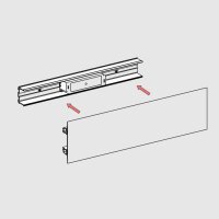 Montážní lišta KLUŚ T-40 PVC šedá 1m /C20000C02_1m/ ALUMIA C20000C02_1