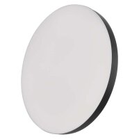 LED přisazené svítidlo DIONI kruhové, černé, 18W, se změnou CCT EMOS ZM7154