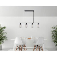 Závěsné svítidlo HADERA černá 4xE27, max. 60W 230V GLOBO 15465-4H