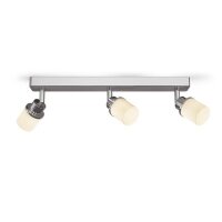 LINN III přisazená opálové sklo/chrom 230V G9 LED 3x9W IP44 RENDL R13703