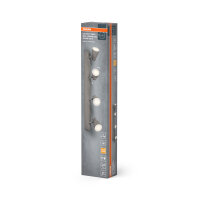 Stropní svítidlo LEDVANCE LED SPOT PEAR GREY 4 x 4.3W 2700K GU10