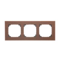 Rámeček 3 násobný, dřevěný ořech KONTAKT SIMON TRN3/187