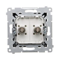 dvojitá ekvipotenciální zásuvka černá matná KONTAKT SIMON DGEK2.01/49