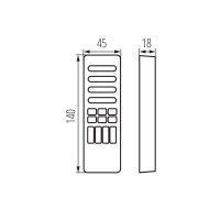 Ovladač pro DIGITAL pásky REMOTE D M/RGB/CCT-B KANLUX 22133