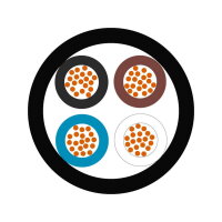 Kabel pro snímače/akční členy UNITRONIC SENSOR LifYY A 4x0,34 LAPP 7038906