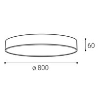 Stropní svítidlo MONO SLIM 80, W 80W 2700K/3000K/4000K bílá LED2 1274471