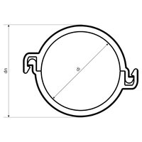 Chránička dělená HDPE bezhalogenová KOPOHALF 58 mm, 450N, červená 06058/2_BRGA