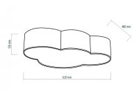 CLOUD 1534 4x E27 max 15W (LED) blau TK LIGHTING 1534