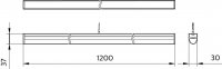 LED BN012C LED20/840 L1200 G2