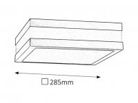 Stuttgart E27 2x 11W IP44 saténový chrom RABALUX 8227