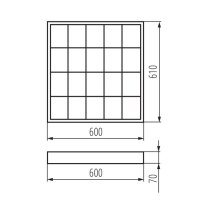 Přisazené svítidlo RSTR N 418/4LED/NT MILEDO 31057 Kanlux (starý kód 30170)