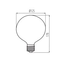 Světelný zdroj LED XLED G125 7W-WW KANLUX 29638