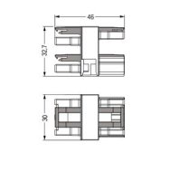 Rozdělovač s 3 výstupy 3pól. Kód. A černá WAGO 770-607