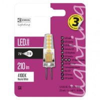 LED žárovka Classic JC G4 1,9W (21W) 200 lm neutrální bílá EMOS ZQ8621