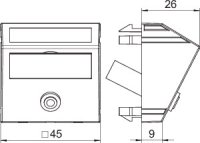 OBO 6104958 multimed.nosič audio držák MTS-MK L RW1