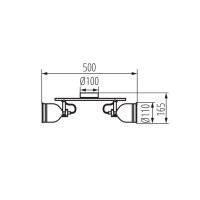 Přisazené svítidlo DERATO EL-2I B-SR KANLUX 35642