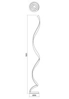Stojací lampa TORSION LAMP. LED 24W 3000K SAND WHITE REDO 01-1797