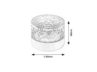 LENTULA nerezová ocel LED 0,5W IP44 nerezová ocel RABALUX 7010