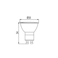 Světelný zdroj LED GU10 2,7W-CW LED MILEDO KANLUX 31229