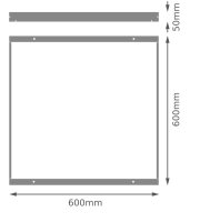 Instalační rám LEDVANCE PANEL LOUVER SURFACE KIT SURF KIT 600 WT