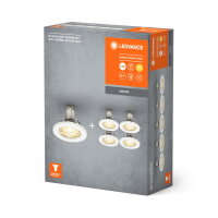LEDVANCE LED SPOT SET RECESS GU10 5x2.6W GU10 White