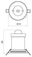 XARROW DOWNLIGHT 1X3W 220-240V LED NM