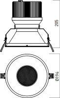 XTHEMA 1x52W 1400mA 36-38V DC 3000K CRI.