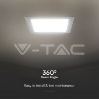 6W LED SAMSUNG CHIP Backlit Panel Recessed Square 3000K VT-61006 SKU104801