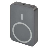 Powerbanka EMOS WI 1046, 10 000 mAh, 20 W+Wireless, šedá EMOS B0551GY