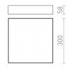 LARISA SQ 30 DIMM stropní bílá 230V LED 30W 3000K RENDL R13267