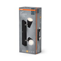 Stropní svítidlo LEDVANCE LED SPOT PEAR BLACK 2 x 4.3W 2700K GU10