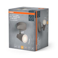 Stropní svítidlo LEDVANCE LED SPOT PEAR GREY 1 x 4.3W 2700K GU10